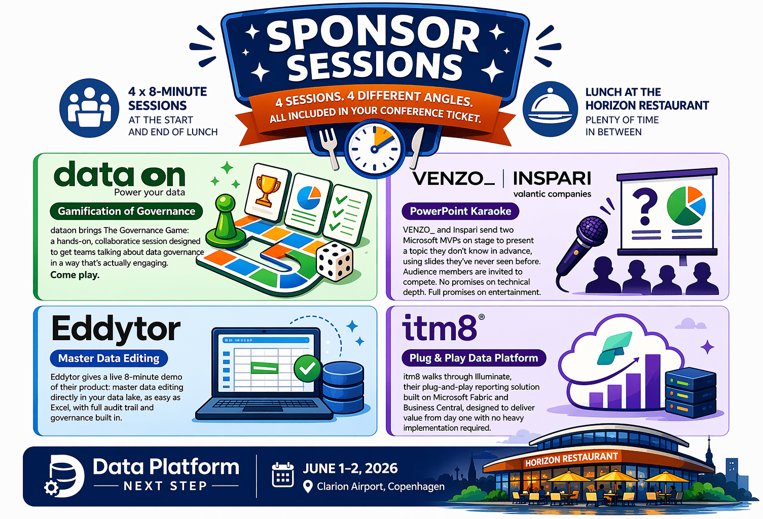 Sponsor lunch sessions – Data Platform Next Step